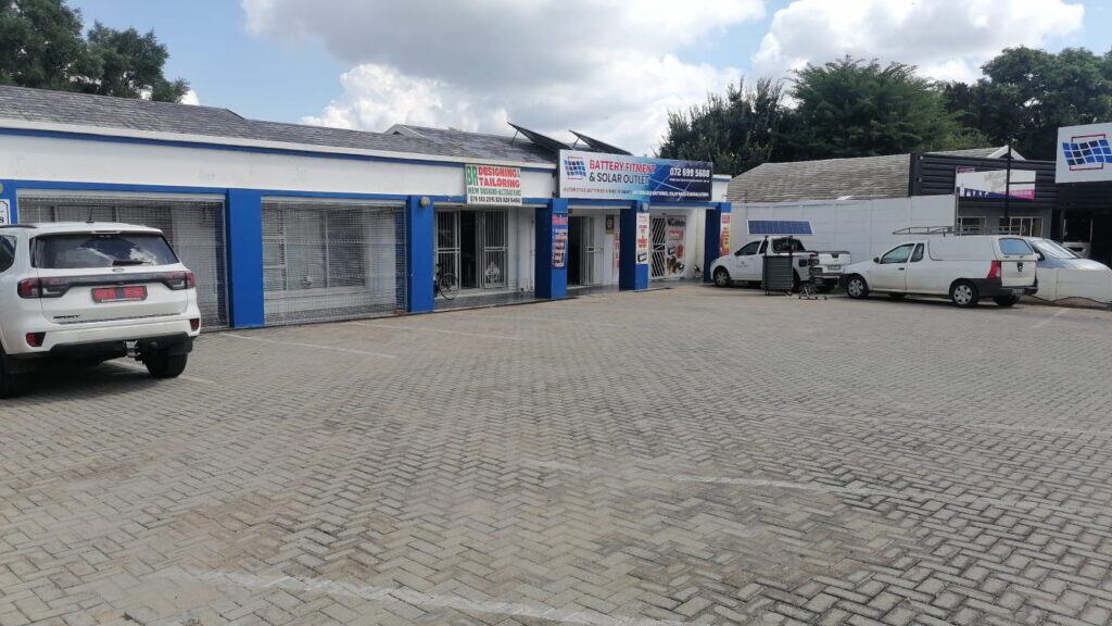 Bttery and solar shop side view